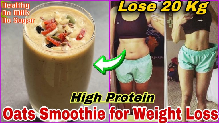 Oats Smoothie for Weight Loss | High Protein Oats Breakfast Smoothie Recipe for Weight Loss #oats