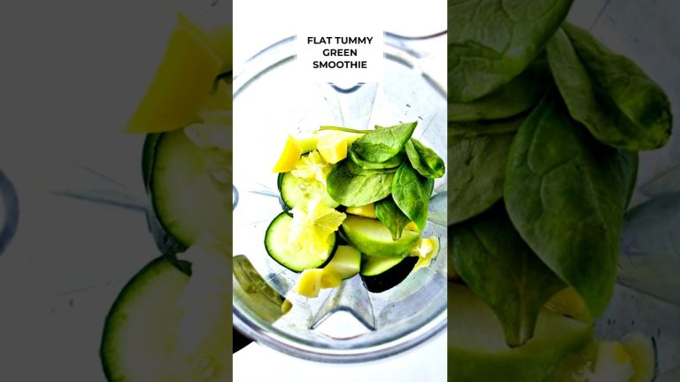 Flat Tummy Green Smoothie ( Lose Belly Fat In A Week ) #short