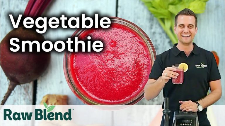 How to make a Vegetable Smoothie using a Vitamix Blender | Recipe Video