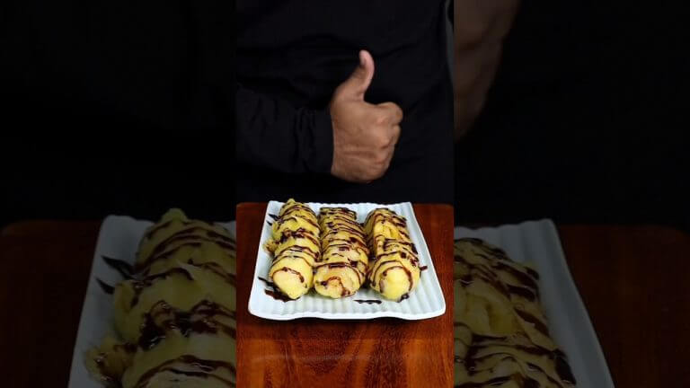 Fried Banana Recipe #shorts #youtubeshorts #food
