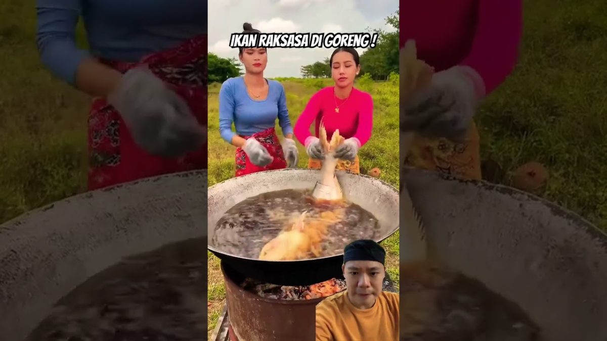 Ikan raksasa di goreng #food #cook #mukbang #cooking #fish #fishing #recipe #shortvideo