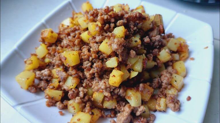 Ground Pork with Potato (Adobong Giniling) – Recipe # 383