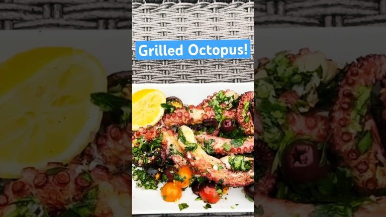 Grilled Octopus #octopus #shorts #recipe #grilling #kraken