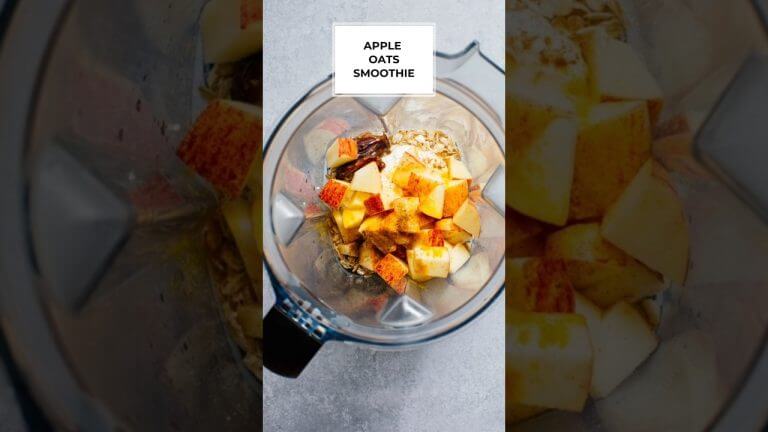 Healthy Breakfast For Weight Loss: Apple Smoothie With Oats. Without Sugar! #short