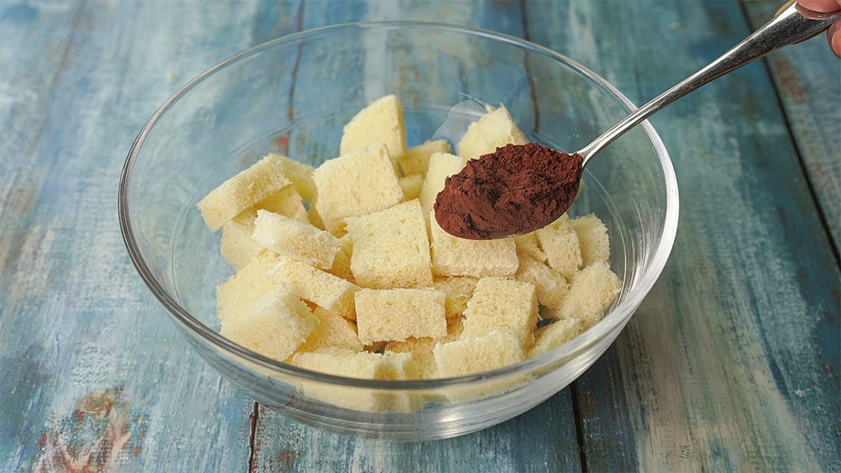 Mixed Cocoa Powder With Bread, it Tastes Delicious ! Chocolate Bread Dessert Recipe | Yummy