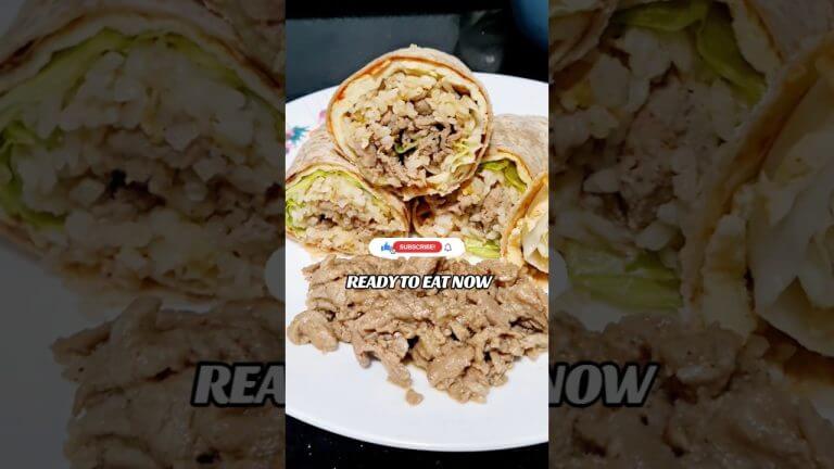 #homecooked Pork Bulgogi Rice Wrap #youtubeshorts #ytshorts #shorts #fyp
