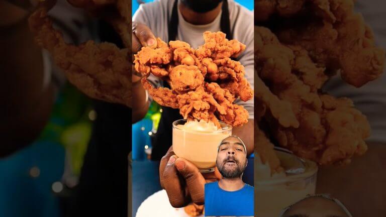 Crunchy Chicken Recipe 😋  The cooking indian #shorts #chicken #food #chickenrecipes