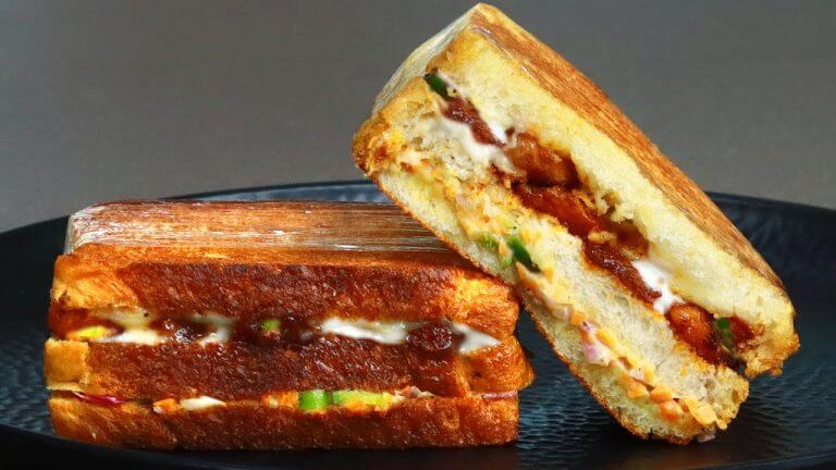 💯5 മിനിറ്റിൽ ആരെയും കൊതിപ്പിക്കുന്ന ബ്രെഡ് Club Sandwich| Easy Bread Recipe| Chicken Club Sandwich