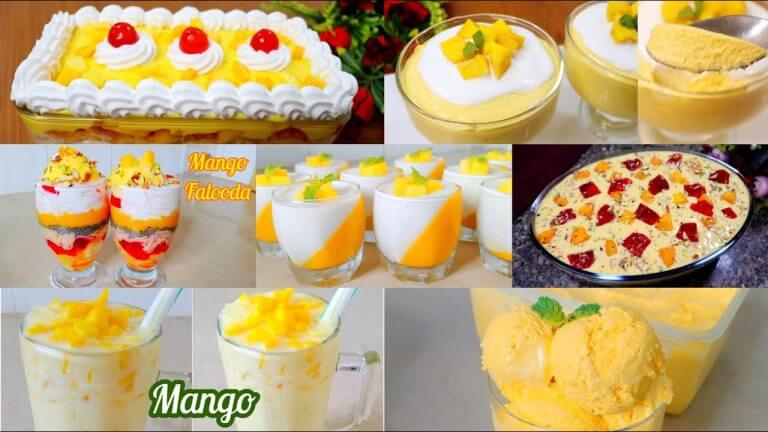 7 Most Tastiest Mango Dessert Recipes | Mango Recipes | Easy Mango Dessert