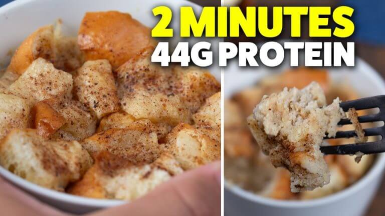 Protein Bread Pudding | Quick & Easy Microwave Dessert Recipe