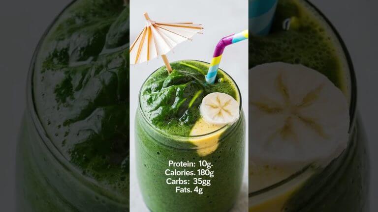 Weight Loss Smoothie Recipe: Spinach Banana Green Smoothie