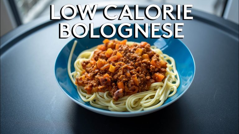 Low Calorie Spaghetti Bolognese Recipe | Healthy Pasta Dish | Italian Meat Sauce