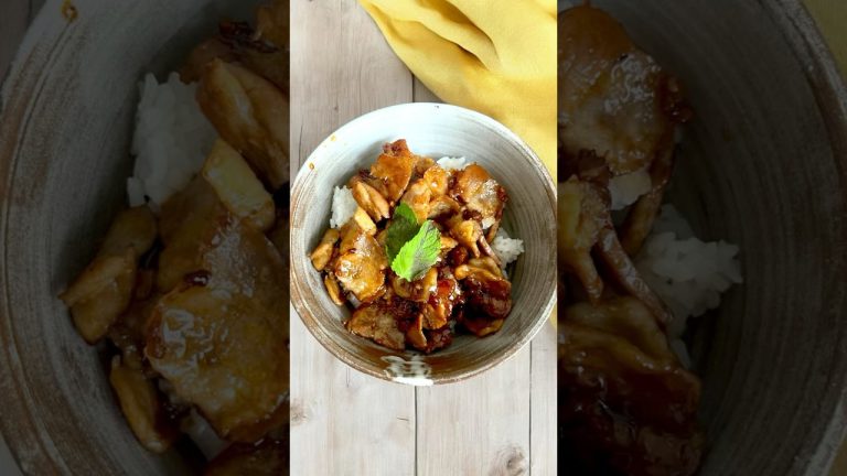 Easyum! Pork belly don! #don #ricebowl #lunch #mealprep #easyrecipe