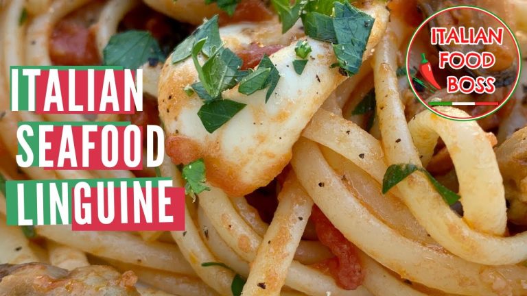 How to make Seafood Linguine – Italian recipe for pasta with seafood!