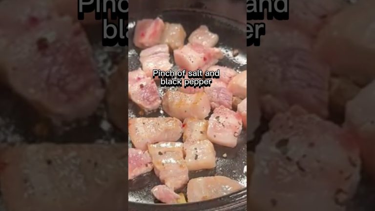 Porkbelly garlicky prawns 😋🍤