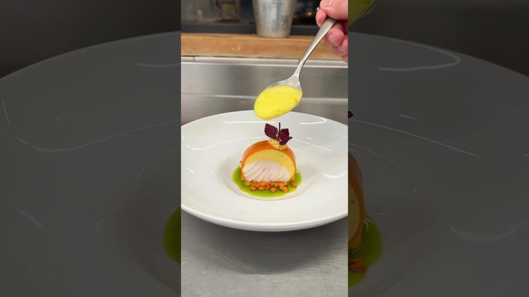 European Pike Perch Fish recipe✨ #pikefishing #foodplating