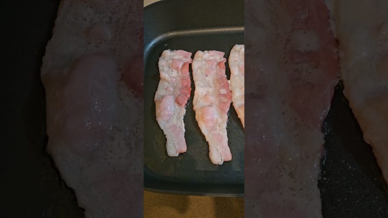 Omelet Night- Frying the Bacon