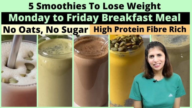 5 High Protein Breakfast Smoothie Recipes For Weight Loss | No Oats, No Sugar No Protein Powder