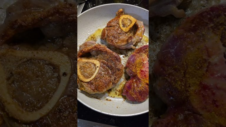 Osso Bucco ASMR Steak #asmr #food #recepie #viral #shorts #steak #golden