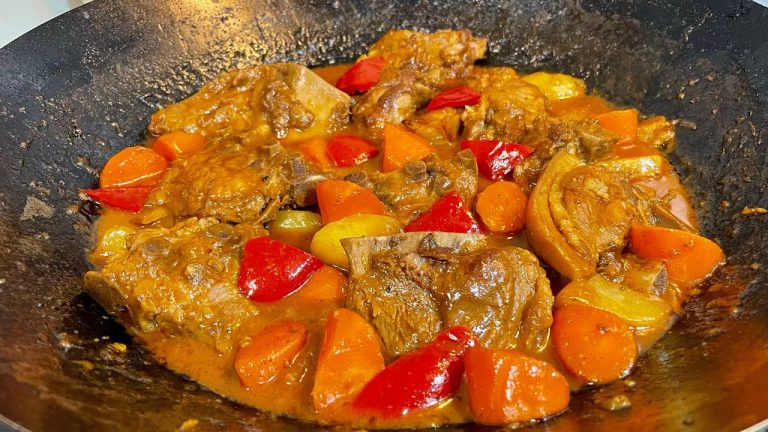 HOW TO COOK SIMPLE AND EASY PORK BONES CALDERETA l PORK CALDERETA RECIPE l CALDERETA