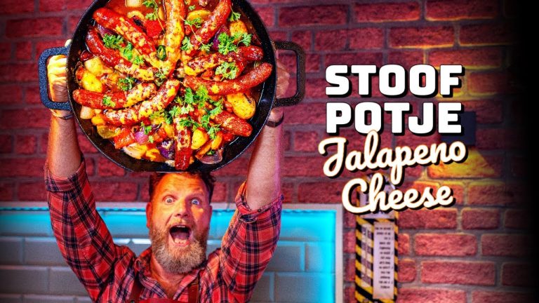STOOFPOTJE met jalapeno cheese worstjes op de BBQ!