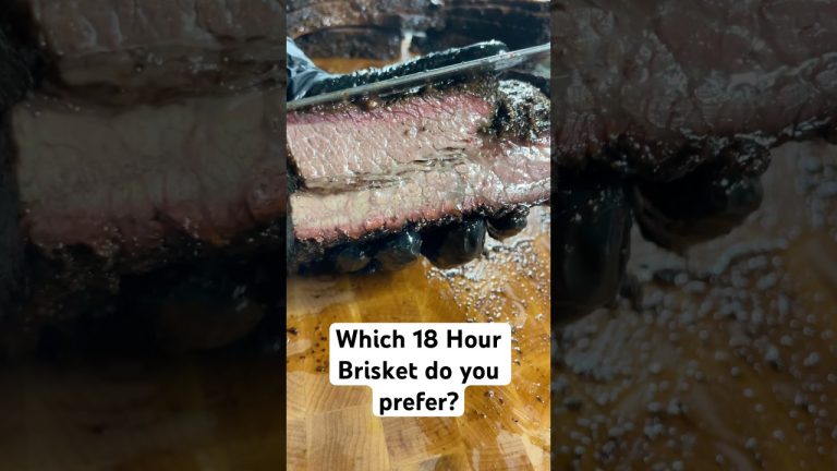 Which 18 Hour Brisket do you prefer? #shorts