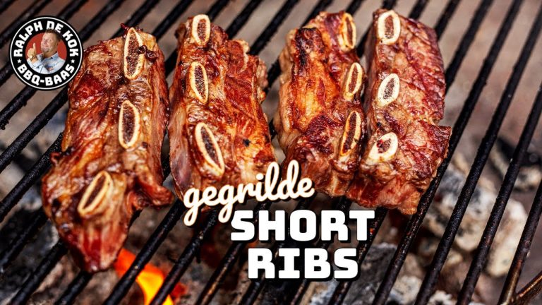 Hot & fast SHORT RIBS grillen op de BBQ! Kalbi style