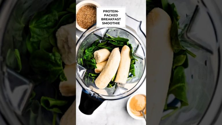High-protein Breakfast Smoothie🩷 #highprotein  #healthyrecipes #healthybreakfast  #smoothie  #short