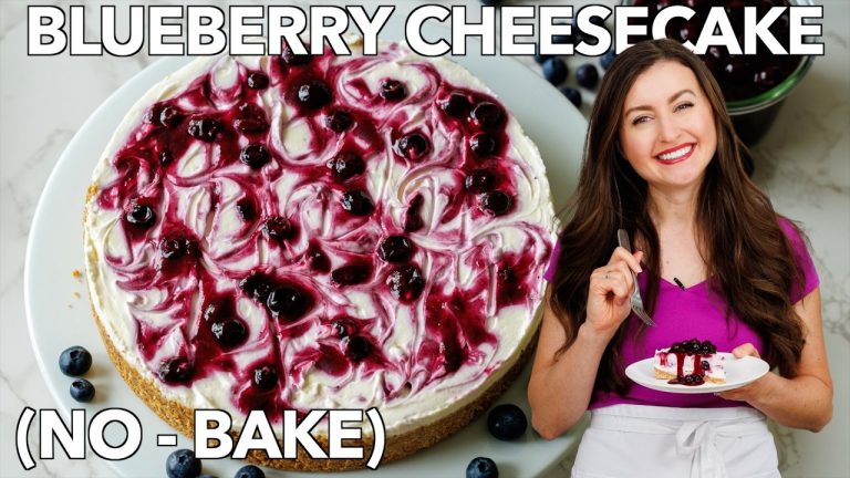 Easy No Bake Blueberry Cheesecake Recipe – Perfect Summer Dessert!