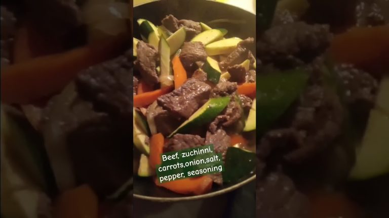 Beef and Zuchinni