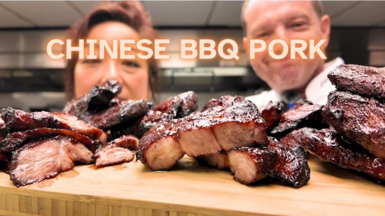 Easy Chinese bbq pork (char sui) recipe with ingredients you can find at the store