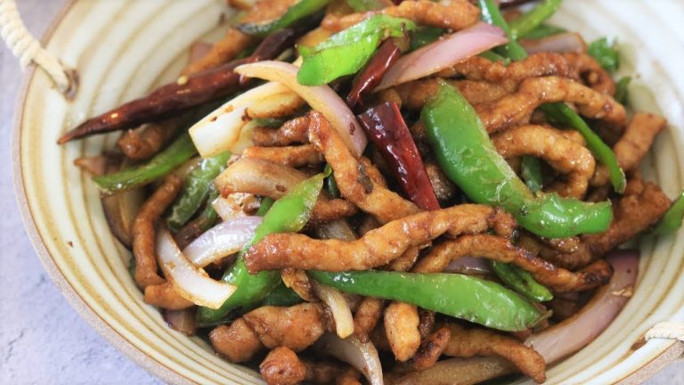 Stir Fry Pork With Green Pepper