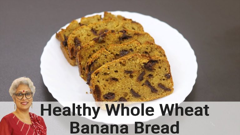 Banana Bread Recipe – Healthy Whole Wheat Banana Bread – No Maida No Refined Sugar | Skinny Recipes