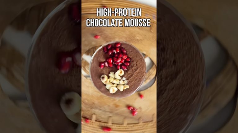 High Protein Chocolate Mousse! Can You Guess the Secret Healthy Ingredient? 🤩#easyrecipe #cooking