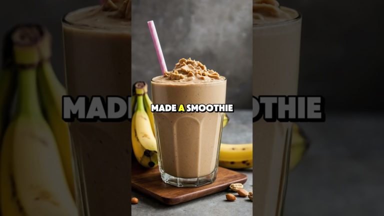 Banana Peanut Butter Smoothie for Weight Loss and Energy Boost 🍌🥜