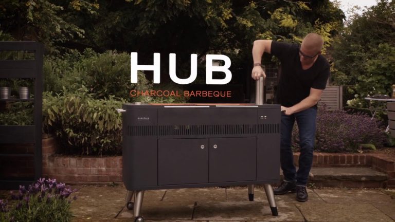 Everdure by Heston Blumenthal HUB Electric Ignition Charcoal Barbeque Available at The Good Guys