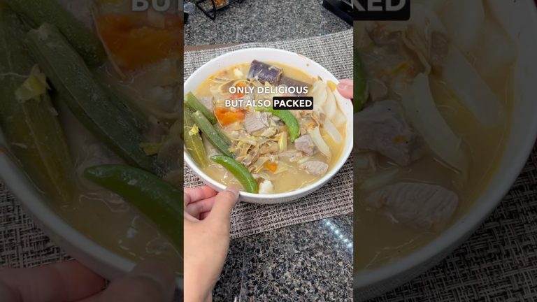 Healthy Filipino Pork Soup with Banana Blossom & Fresh Guava | Sweet and Sour Guava Sinigang Recipe