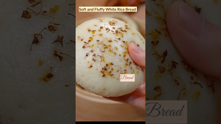 White Rice Bread recipe|Soft and Fluffy Bread shorts। চালের সাদা রুটি#shorts#food#recipe#viral#bread