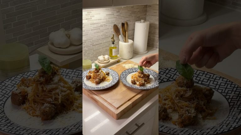 simple spaghetti recipe 🍝✨ #spaghetti #recipe #cookingathome #foodblogger #italianfood