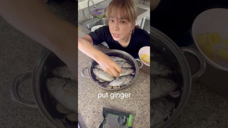 I made Paksiw (Fish dish) 😊 #japanese #mother #philippines #cooking #food #fish #paksiw #Shorts