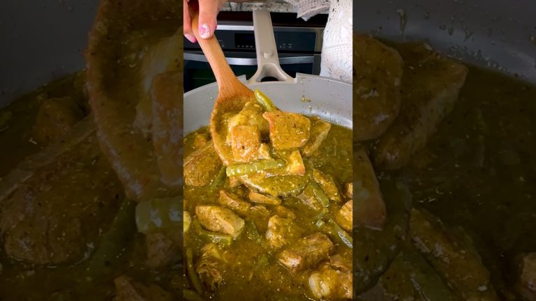 Costillas con Nopales en Salsa Verde #shorts