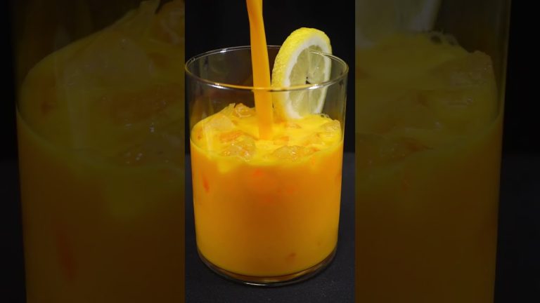 FRESH LEMON SMOOTHIE 😎🍋🍹 in 1 minute! #shorts #asmr #recipe