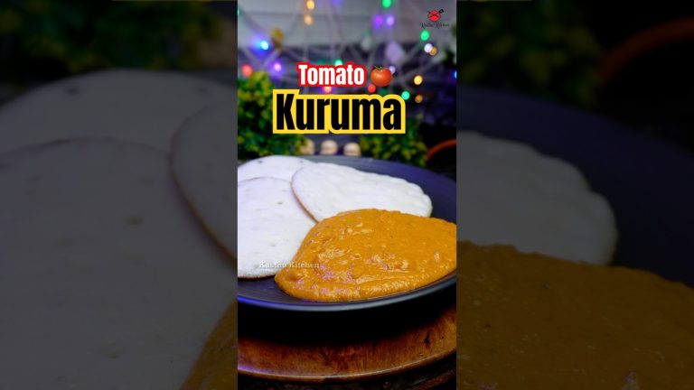 🌀 simple Tomato kuruma recipe | simple recipes in tamil @kasthukitchen2001 ​⁠  #shorts #food