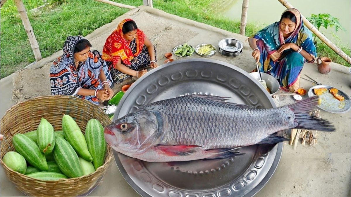 আজ বড় সাইজের দেশি কাতলামাছ দিয়ে দই কাতলা রান্না করলাম সাথে দেশি পটলের দোরমা || fish curry recipe