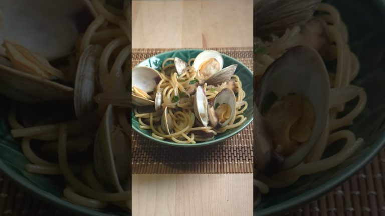 Japanese Clam Pasta Recipe  #japanesecooking #pastarecipe