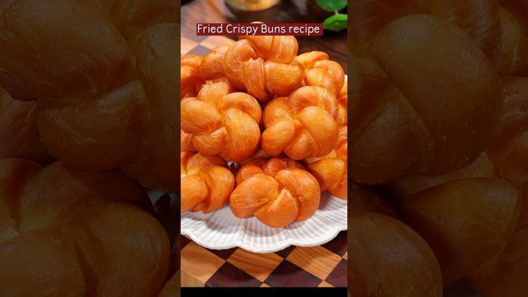 Fried Buns very tasty|simple but unique buns recipe#shorts#viral#trending#buns#food#asmr#bread