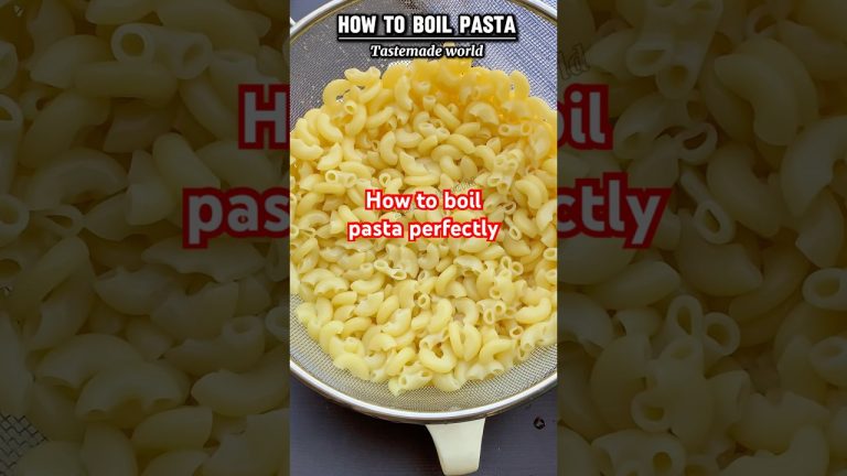 how to boil pasta #shorts #pasta #macaroni #trending #howtoboilpasta #tastemadeworld #foryou #viral