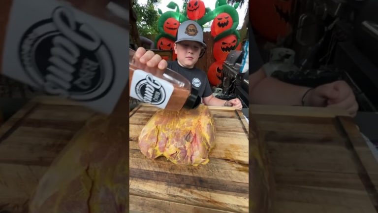 BBQ JAMES GRILLS MASSIVE PORK BUTT! BBQ PRODIGY IN ACTION!