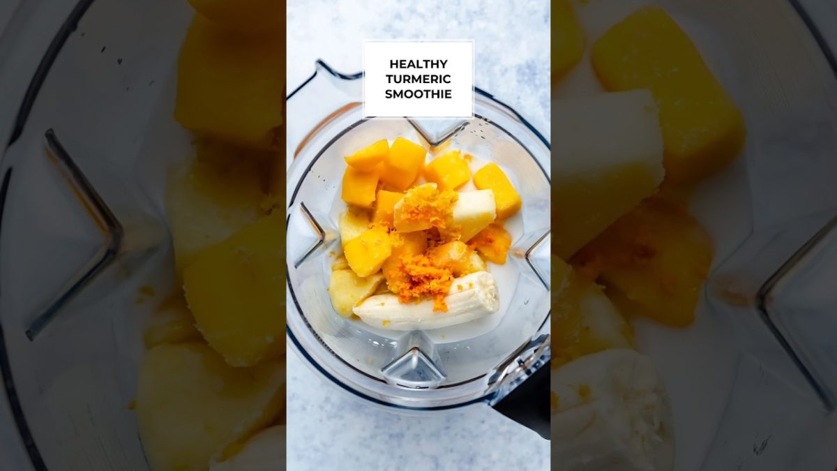 Healthy Delicious Turmeric Smoothie #short