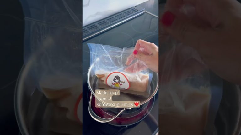How to reheat frozen soup in 5 minutes!